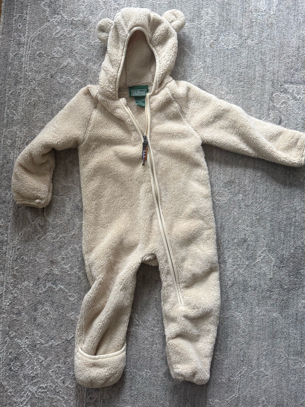 L.L. Bean Baby Sherpa Hooded One-Piece Cold Weather Bunting